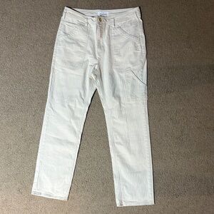 Woman’s Anthropology Off White Cargo Pants